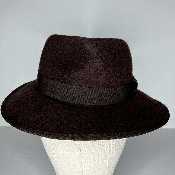 Indiana Jones Hat Men's Adjustable Brown Wool Size Small 2008 - Picture 2 of 10